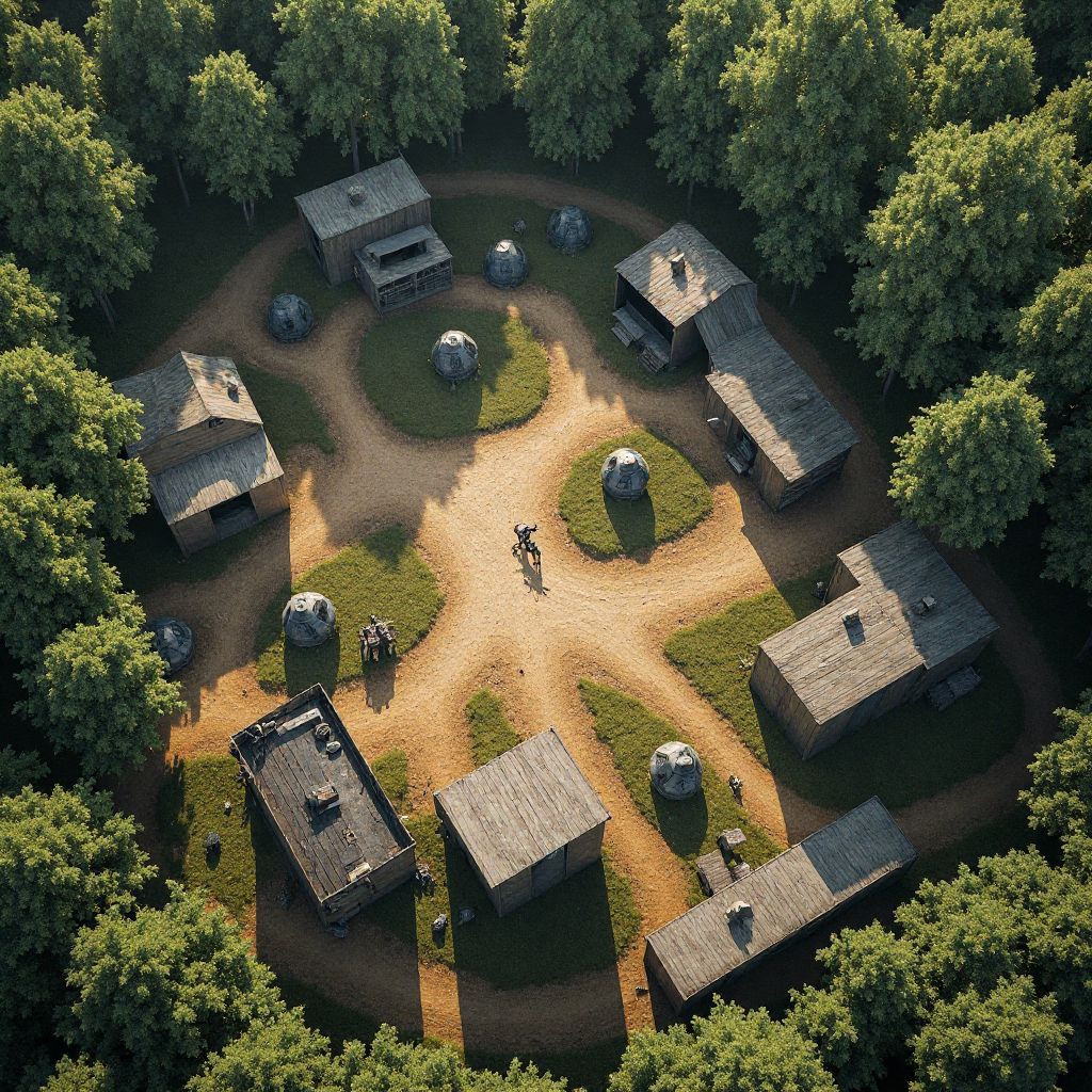 Vue d'ensemble arène thématique