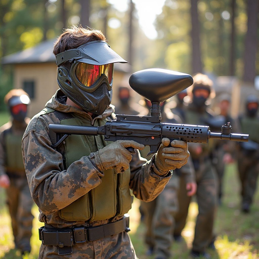 Anniversaire paintball enfants et adultes