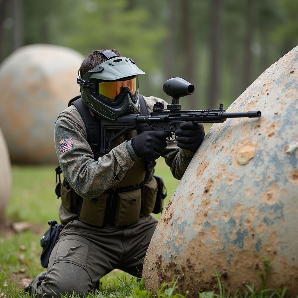 Position tactique derrière bunker